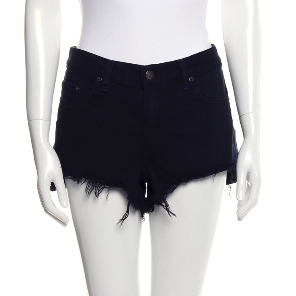 2 / $30 🖤 Rag & Bone Black Distressed Denim Jean Mini Shorts